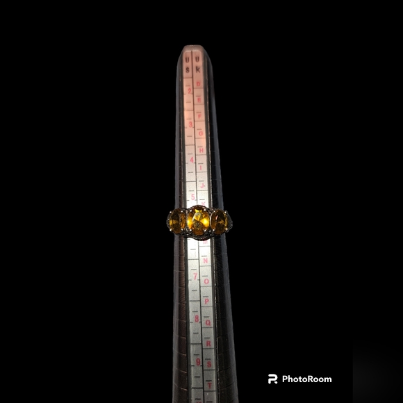 925 Sterling Silver with Citrine Setting - Picture 7 of 8